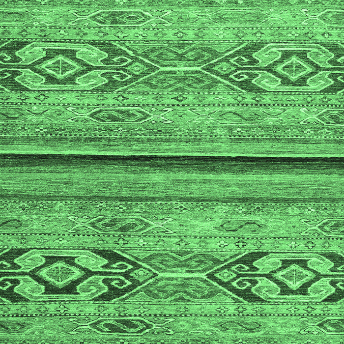 Square Abstract Emerald Green Modern Rug, abs2478emgrn