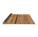 Sideview of Abstract Brown Modern Rug, abs2478brn