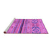 Sideview of Machine Washable Abstract Purple Modern Area Rugs, wshabs2478pur