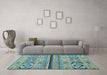 Machine Washable Abstract Light Blue Modern Rug in a Living Room, wshabs2478lblu