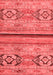 Abstract Red Modern Area Rugs