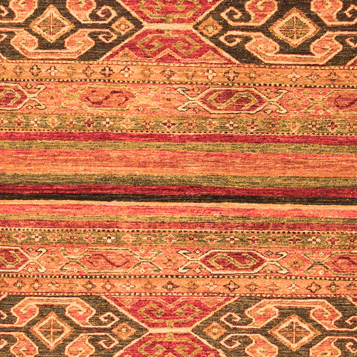 Machine Washable Abstract Orange Modern Area Rugs, wshabs2478org