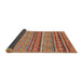 Sideview of Abstract Camel Brown Modern Rug, abs2479