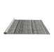 Sideview of Machine Washable Abstract Gray Modern Rug, wshabs2479gry