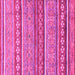 Square Abstract Pink Modern Rug, abs2479pnk