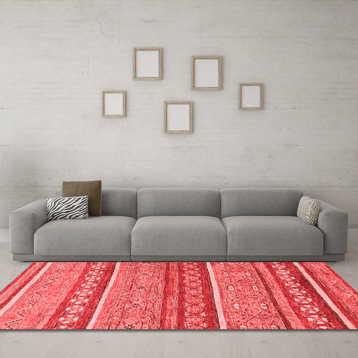 Modern Red Washable Rugs