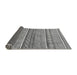 Sideview of Abstract Gray Modern Rug, abs2479gry