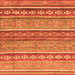 Square Abstract Orange Modern Rug, abs2479org