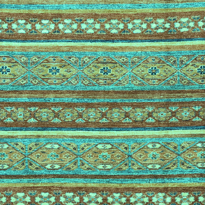 Machine Washable Abstract Turquoise Modern Area Rugs, wshabs2479turq