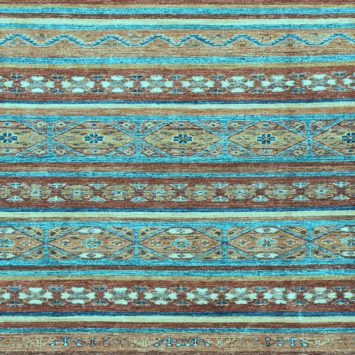 Square Machine Washable Abstract Light Blue Modern Rug, wshabs2479lblu