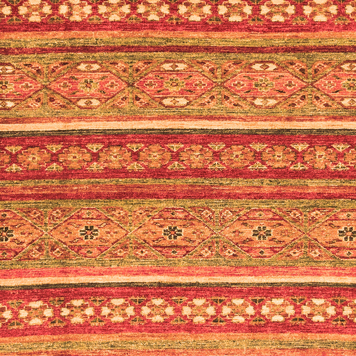 Machine Washable Abstract Orange Modern Area Rugs, wshabs2479org