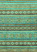 Abstract Turquoise Modern Rug, abs2479turq