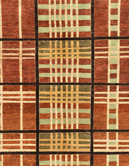 Abstract Yellow Modern Rug, abs247