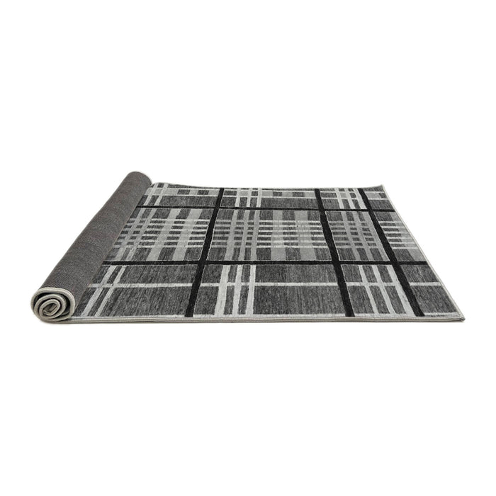 Sideview of Abstract Gray Modern Rug, abs247gry