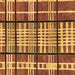 Square Abstract Brown Modern Rug, abs247brn