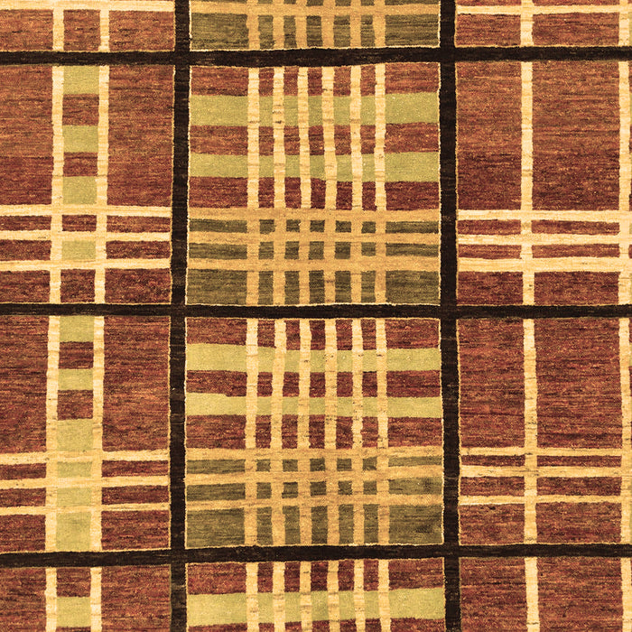 Abstract Brown Modern Rug, abs247brn