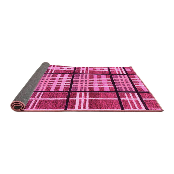 Sideview of Abstract Pink Modern Rug, abs247pnk