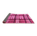 Sideview of Abstract Pink Modern Rug, abs247pnk