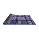 Sideview of Abstract Blue Modern Rug, abs247blu