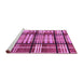 Sideview of Machine Washable Abstract Purple Modern Area Rugs, wshabs247pur