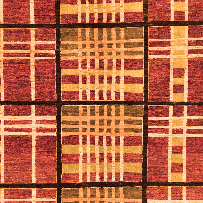 Machine Washable Abstract Orange Modern Area Rugs, wshabs247org