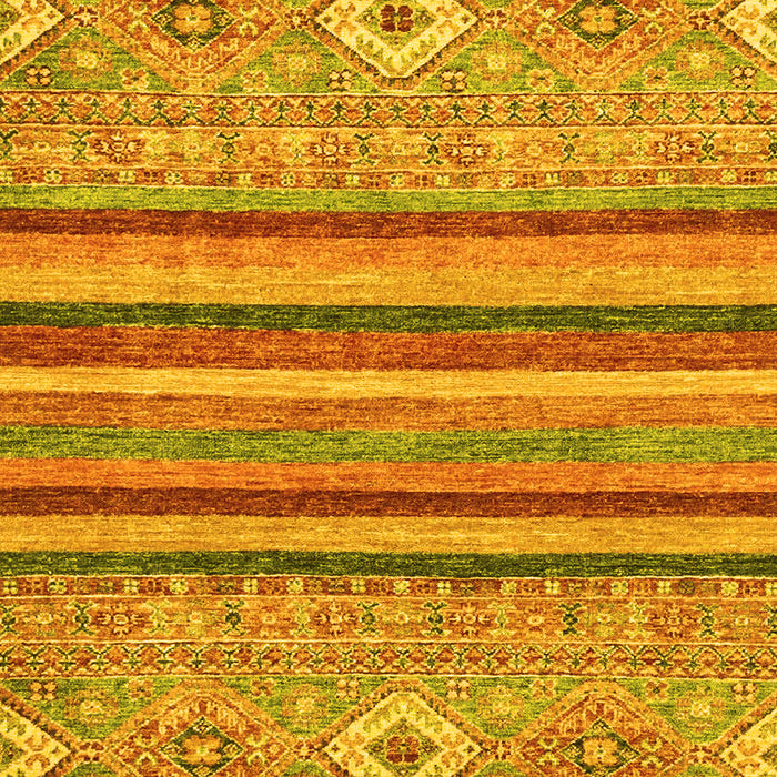 Machine Washable Abstract Yellow Modern Rug, wshabs2480yw