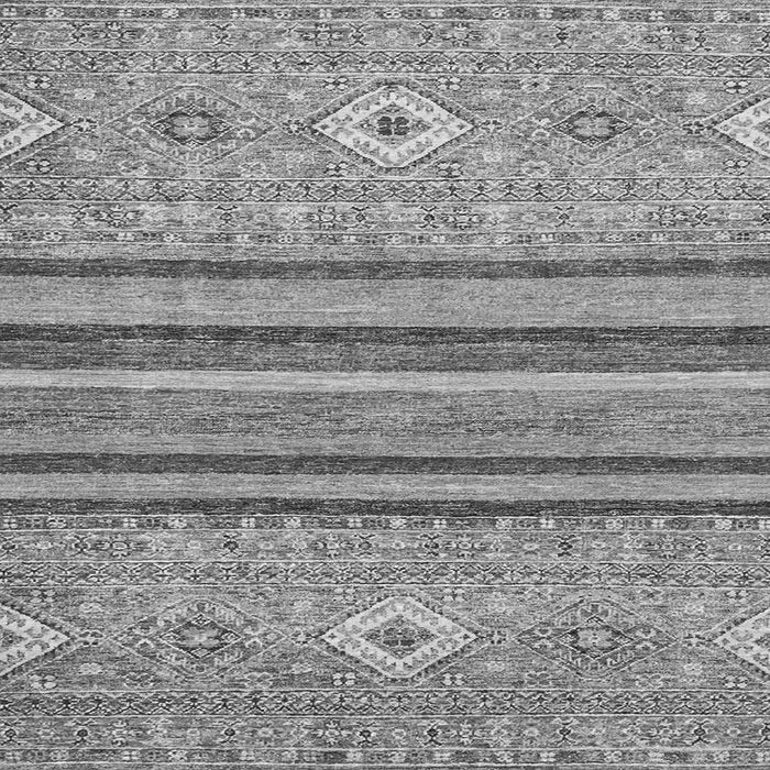 Square Abstract Gray Modern Rug, abs2480gry