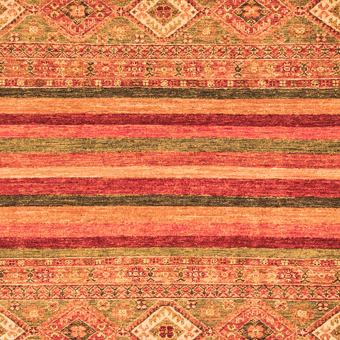 Machine Washable Abstract Orange Modern Area Rugs, wshabs2480org