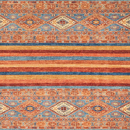 Square Machine Washable Abstract Light Copper Gold Rug, wshabs2480