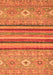 Abstract Orange Modern Rug, abs2480org