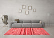 Modern Red Washable Rugs