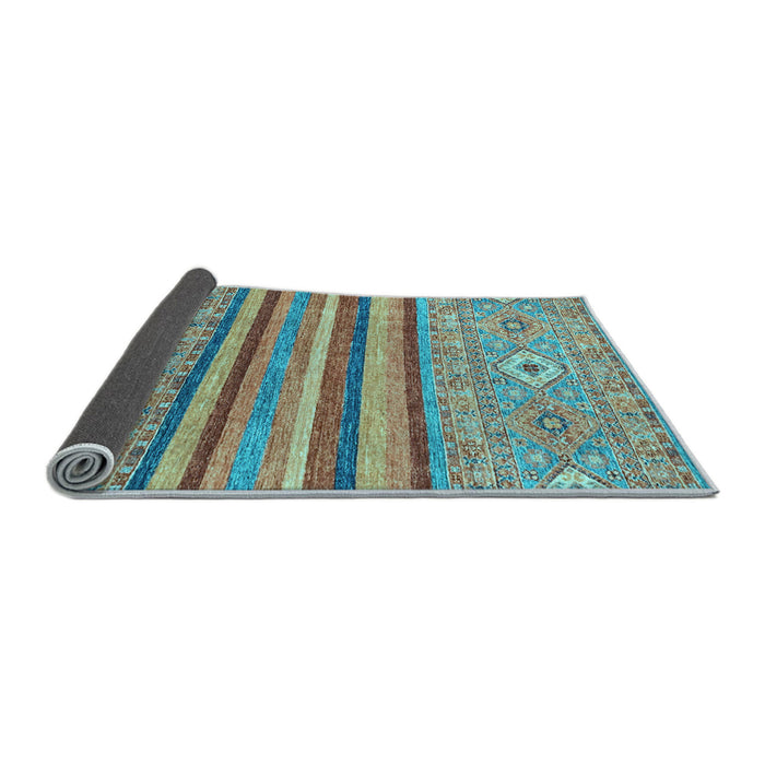 Sideview of Abstract Light Blue Modern Rug, abs2480lblu