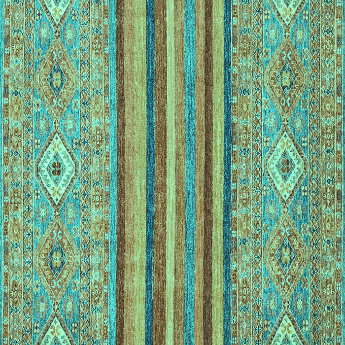 Square Abstract Turquoise Modern Rug, abs2480turq