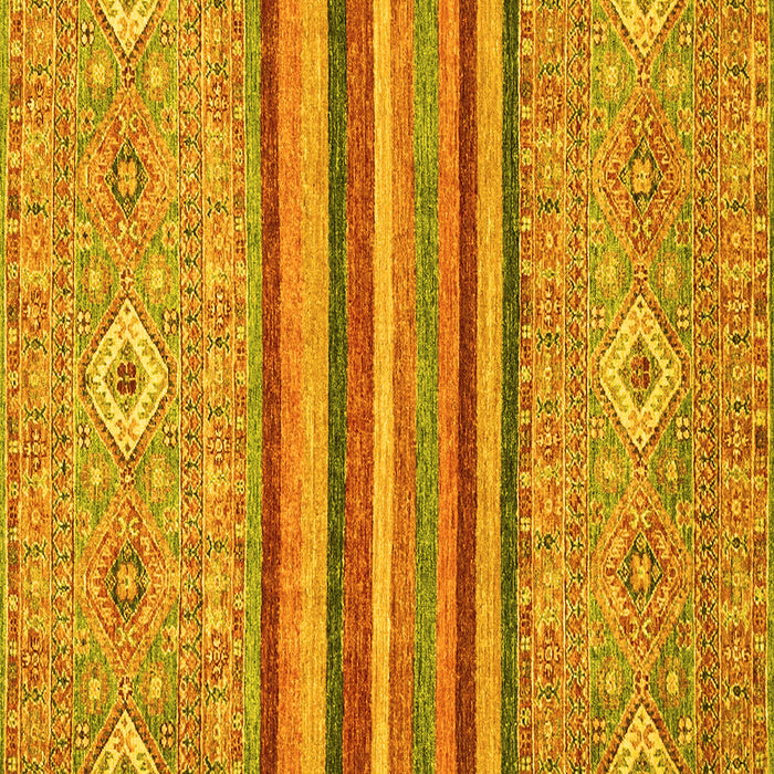 Square Abstract Yellow Modern Rug, abs2480yw