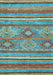 Abstract Light Blue Modern Rug, abs2481lblu