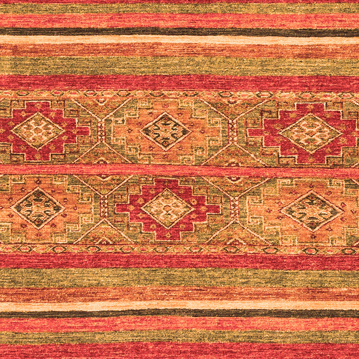 Machine Washable Abstract Orange Modern Area Rugs, wshabs2481org
