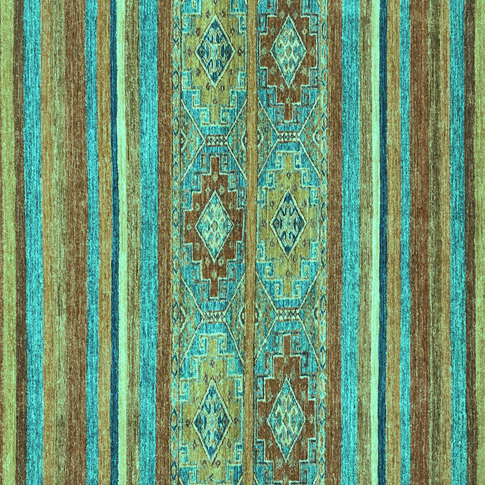 Square Machine Washable Abstract Turquoise Modern Area Rugs, wshabs2481turq