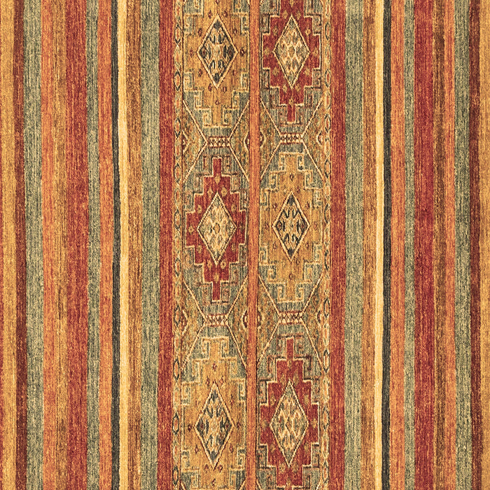 Square Machine Washable Abstract Brown Modern Rug, wshabs2481brn
