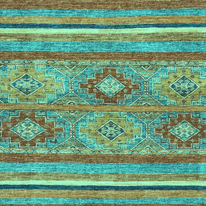 Machine Washable Abstract Turquoise Modern Area Rugs, wshabs2481turq