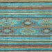 Square Abstract Light Blue Modern Rug, abs2481lblu