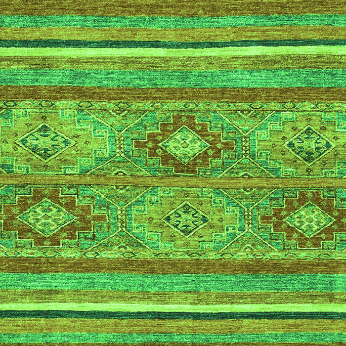 Machine Washable Abstract Green Modern Area Rugs, wshabs2481grn