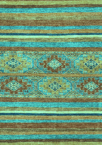 Abstract Turquoise Modern Rug, abs2481turq