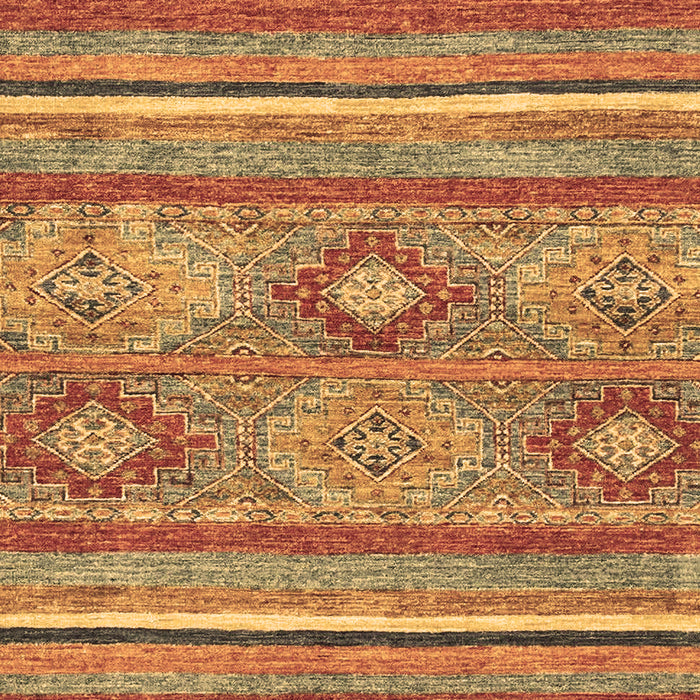 Machine Washable Abstract Brown Modern Rug, wshabs2481brn