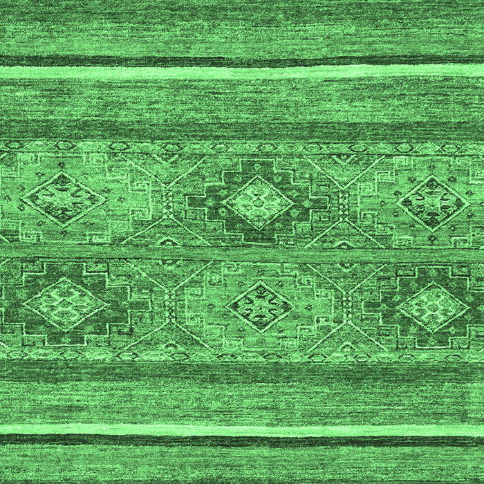 Machine Washable Abstract Emerald Green Modern Area Rugs, wshabs2481emgrn