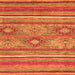 Square Abstract Orange Modern Rug, abs2481org