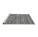 Sideview of Machine Washable Abstract Gray Modern Rug, wshabs2481gry