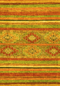 Abstract Yellow Modern Rug, abs2481yw