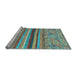 Sideview of Machine Washable Abstract Light Blue Modern Rug, wshabs2482lblu