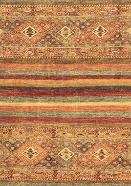 Abstract Brown Modern Rug, abs2482brn