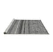 Sideview of Machine Washable Abstract Gray Modern Rug, wshabs2482gry